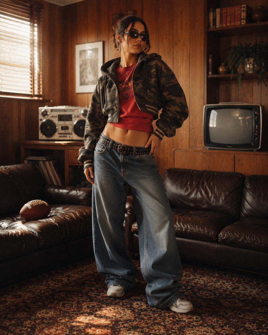 Women's baggy jeans